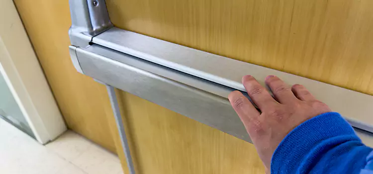 Installing a Push Bar on a Door Stouffville